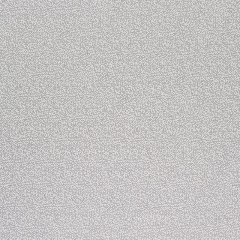 Light gray wallpaper with a dense pebble-like pattern covers an interior wall, lying flat and evenly lit, creating a subtle textured surface with no visible windows or furnishings.
