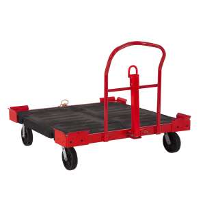 Rubbermaid Commercial, Towable Pallet Cart, 50" X 50", Red/Black