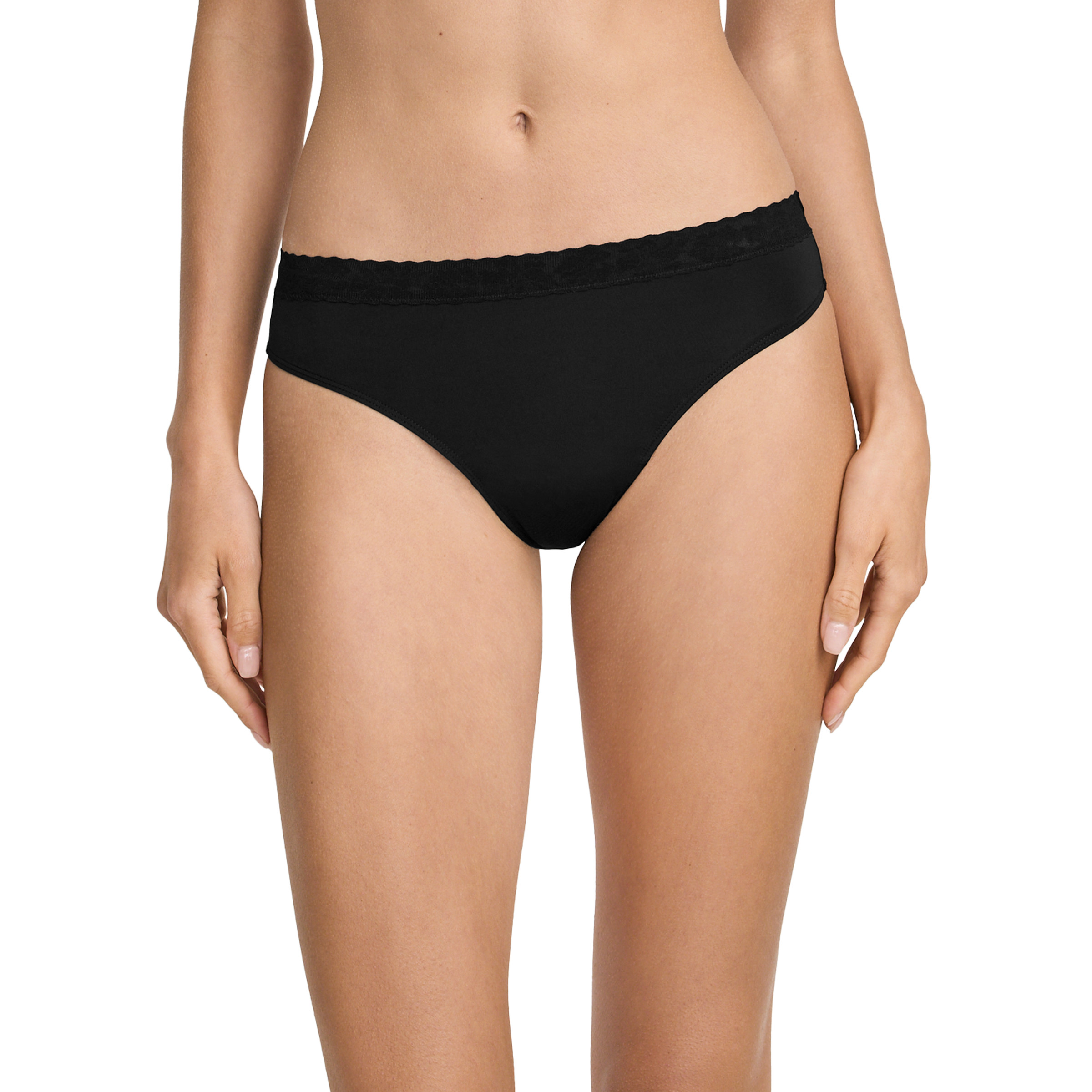 Jockey Women’s Soft Stretch Lace Microfiber Thong