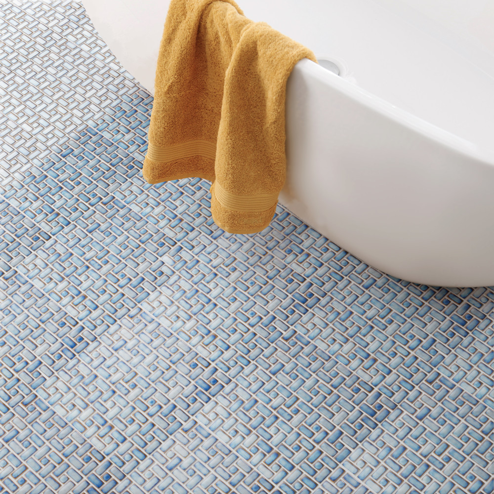 Hudson Spiral Marine 12-5/8 in. x 12-5/8 in. Porcelain Mosaic Tile