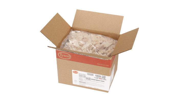 Tyson Red Label® Fully Cooked Unbreaded Grilled Chicken Breast Strips, Small  _image_4