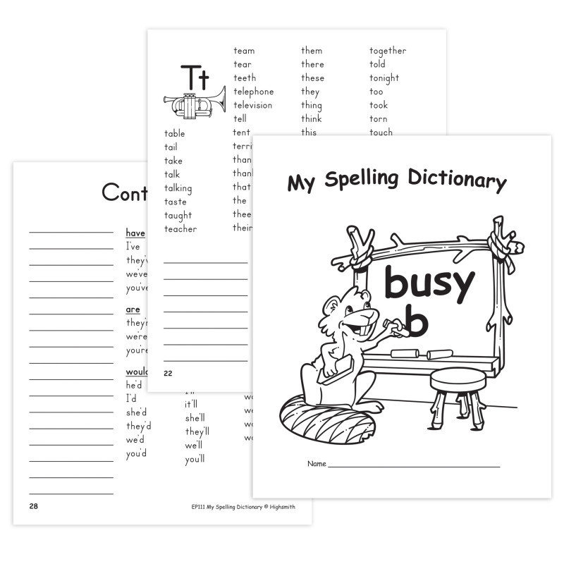 My Own Spelling Dictionary