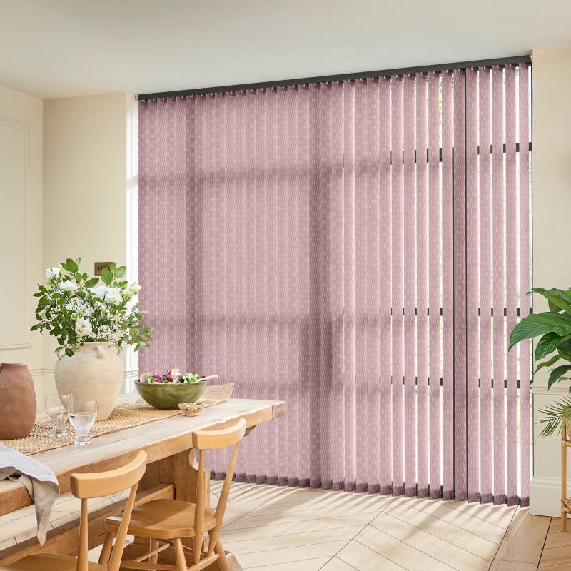 Jessie Dark Mulberry Vertical Blind
