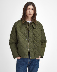 Oversized Transport Quilted Jacket Olive
