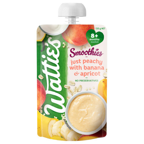  Wattie's® Smoothies Just Peachy with Banana & Apricot 120g 8+ months 