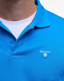 Active Short-Sleeved Polo Shirt Sports Blue