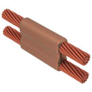 CADWELD®, Parallel Cable Mold, Graphite, 500 kcmil Run Conductor, 4/0 AWG Tap, Cable to Cable Connection