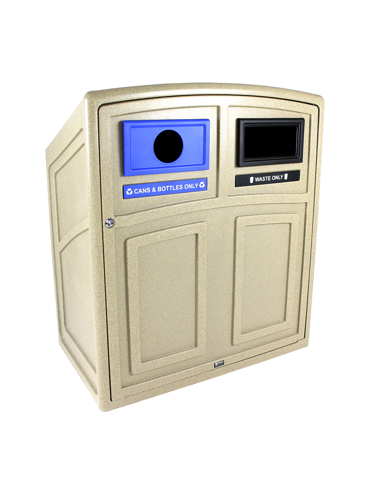 UPTOWN – Double – Kit – Cans & Bottles-Waste – Circle-Full – Sandstone