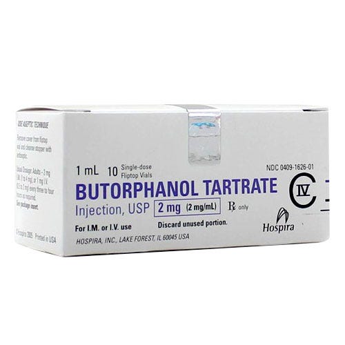 Butorphanol Tartrate 2mg/ml 1ml Single Dose Vial - 10/Box | ACE SOUTHERN