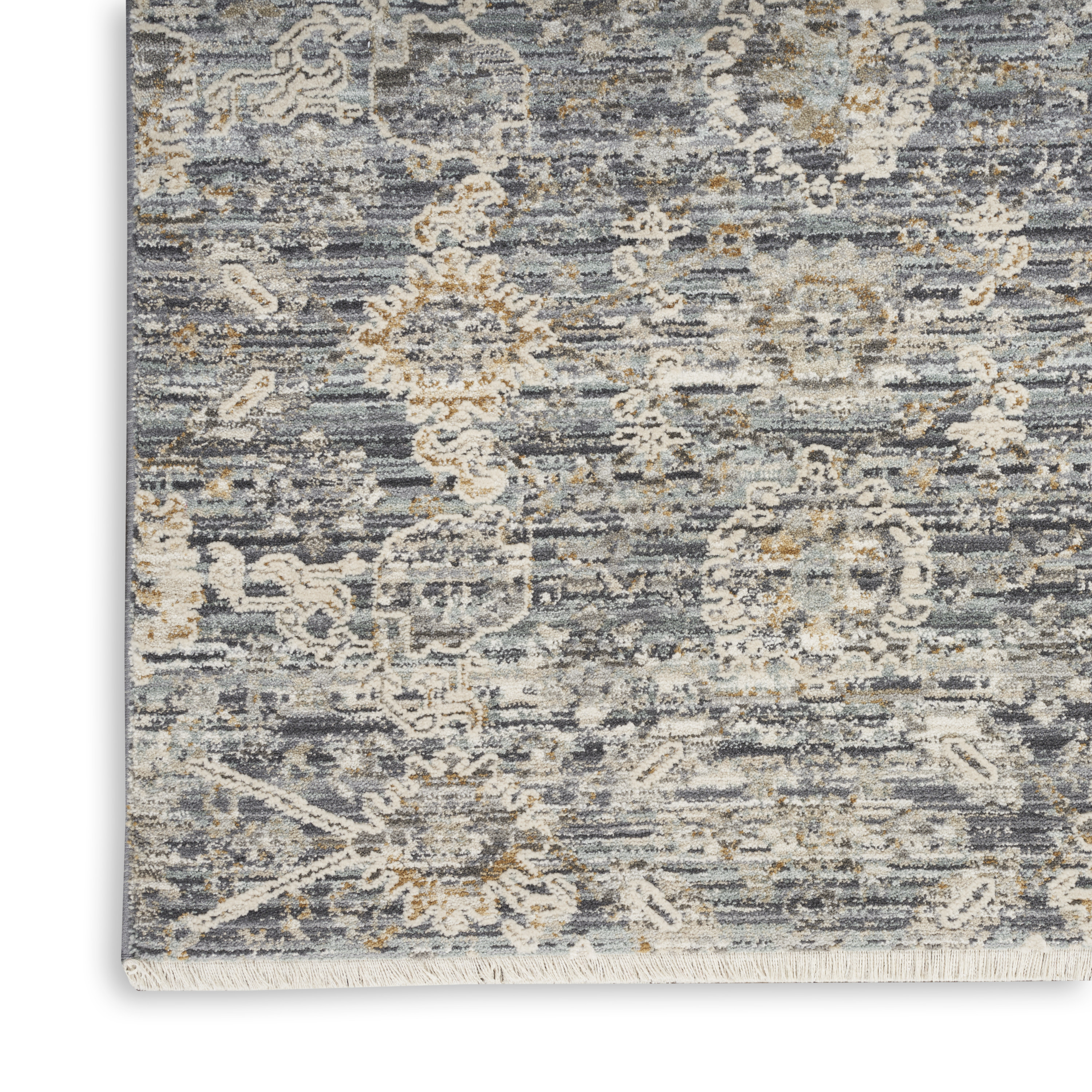 Nourison Lynx 5'3" x 7'10" Charcoal Vintage Indoor Rug