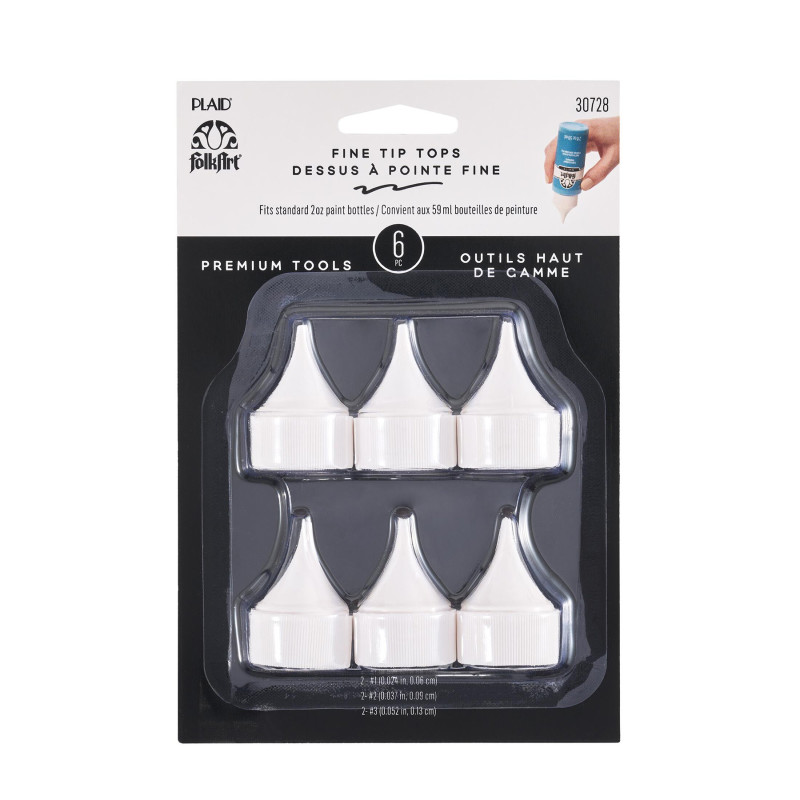 Bottle Top Writer Tips Paint Tools, 6-Piece Set
