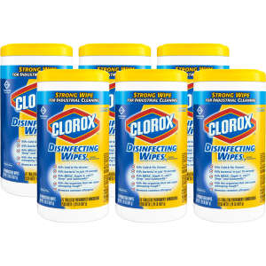 Clorox, CloroxPro™, Disinfecting Wipes, Lemon Scent, 75 Wipes/Container
