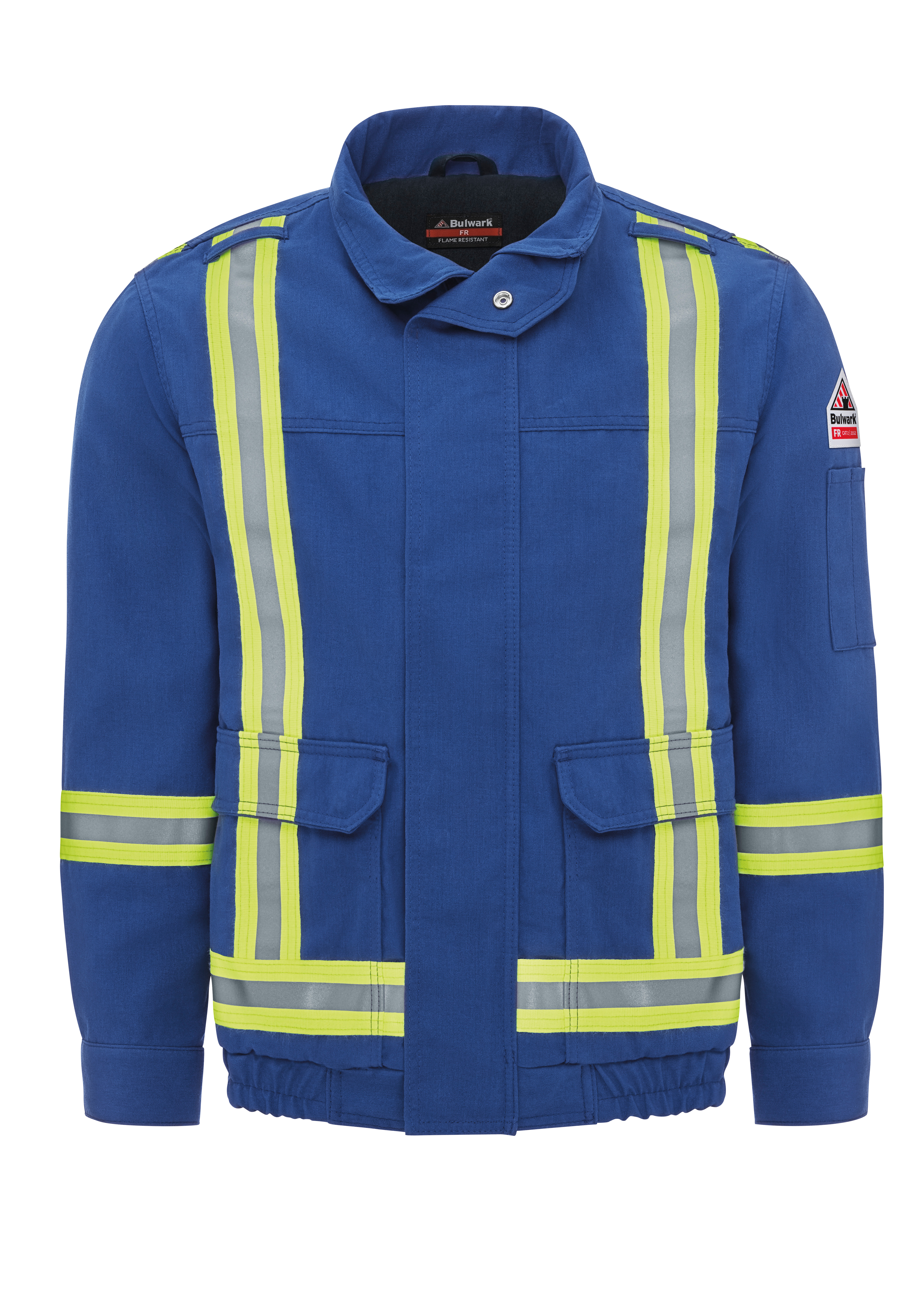 Men‘s Lightweight Nomex FR Lined Bomber Jacket with Reflective Trim-Bulwark