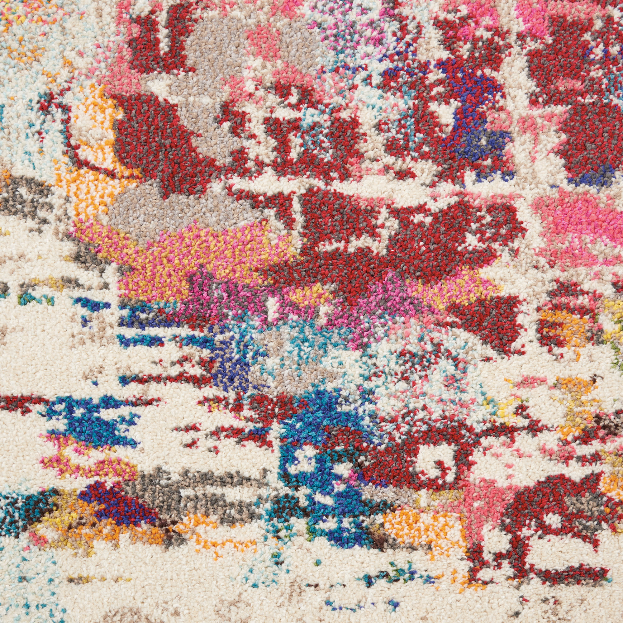 Nourison Celestial 5'3" x 7'3" Pink Multicolor Modern Indoor Rug