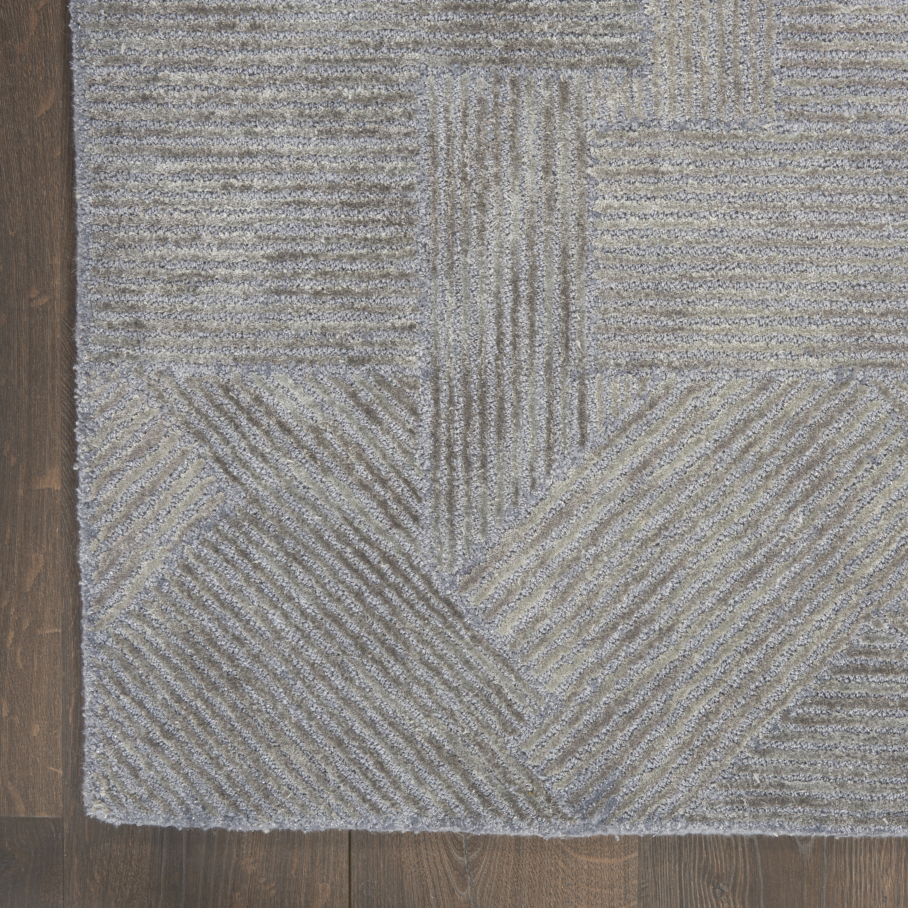Michael Amini Ma30 Star 2'3" x 8' Slate Modern Indoor Rug