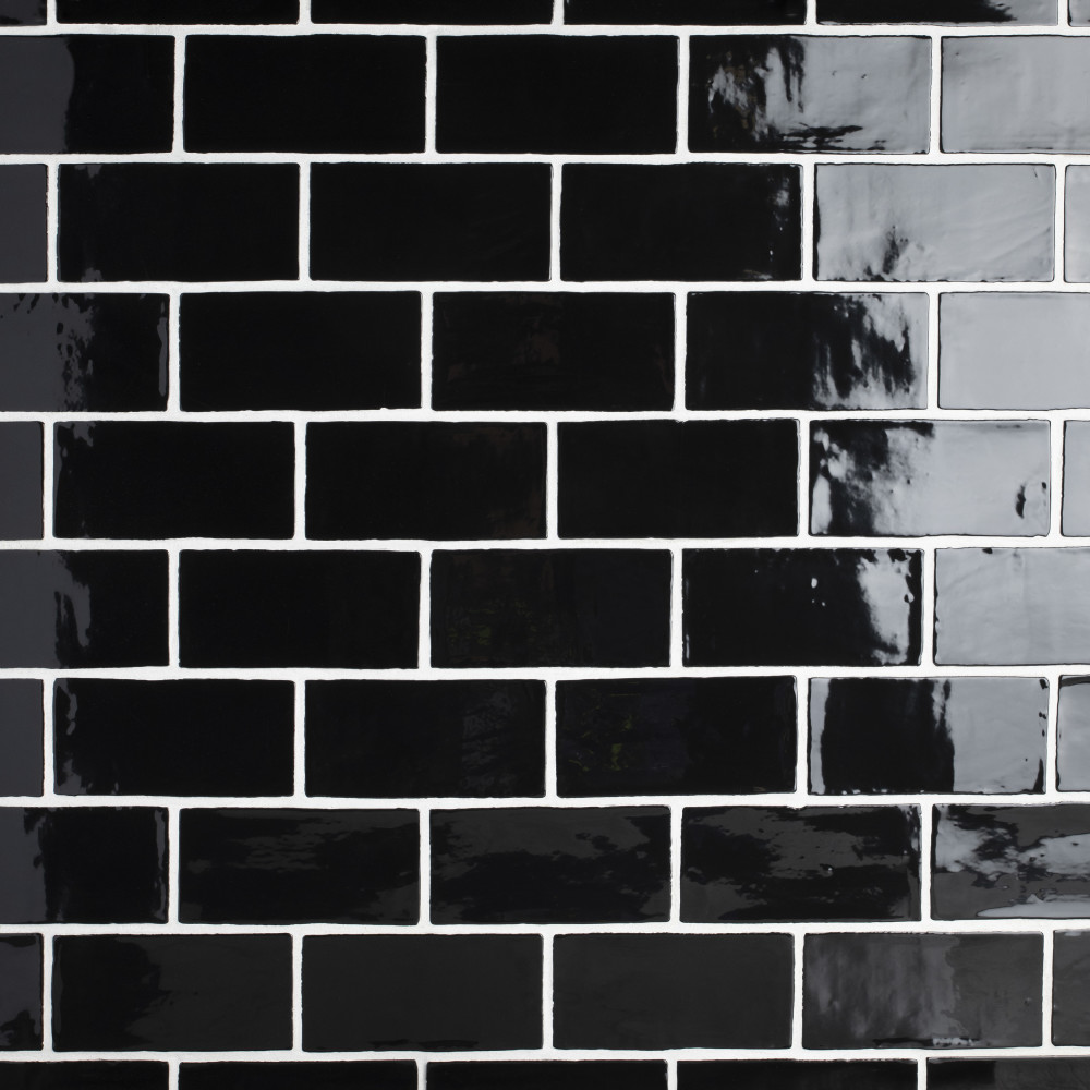 Chester Nero 3 in. x 6 in. Ceramic Wall Tile