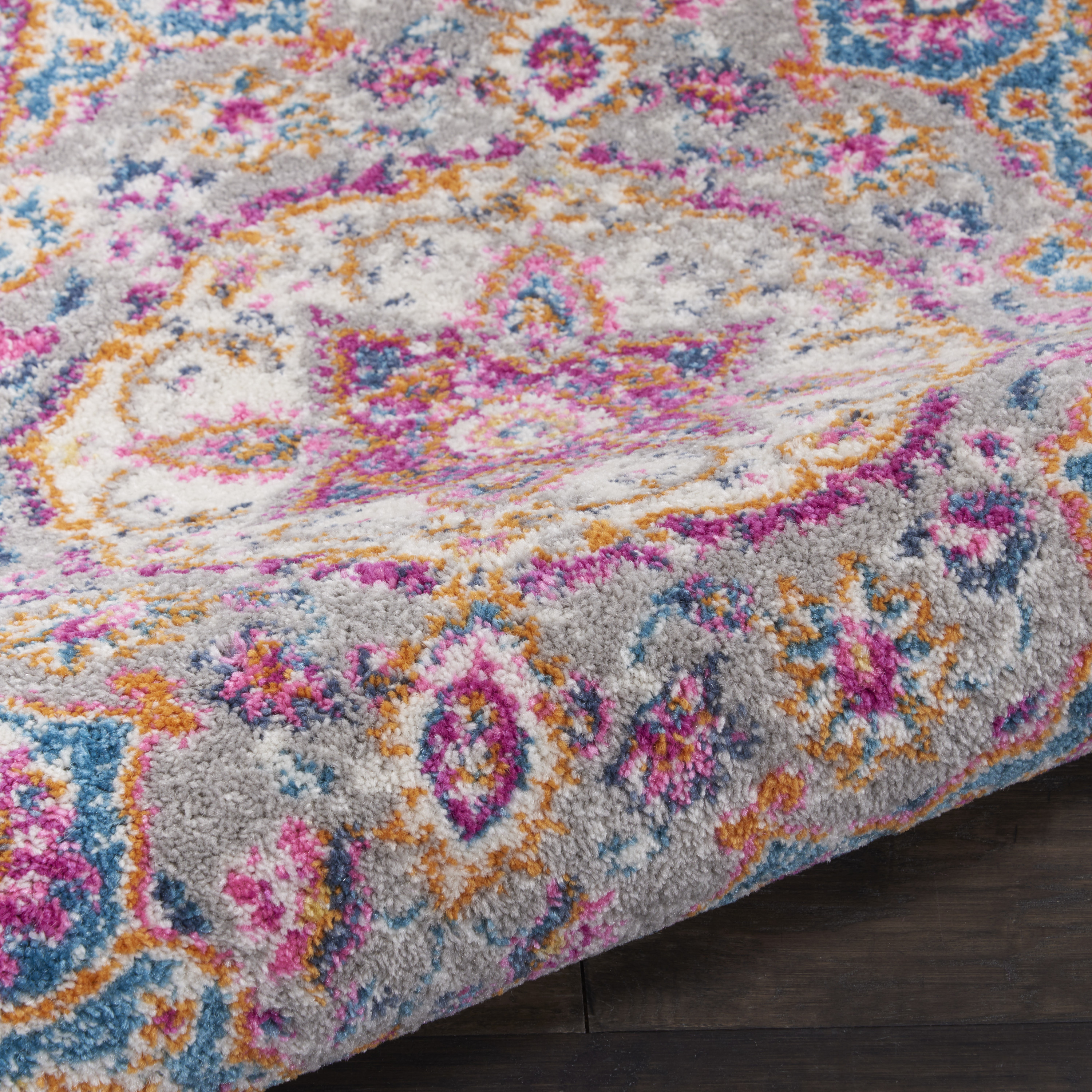 Nourison Passion 1'10" x 2'10" Grey Multicolor Transitional Indoor Rug