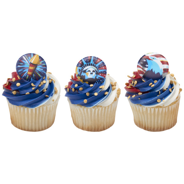 Celebrate Liberty Cupcake Rings