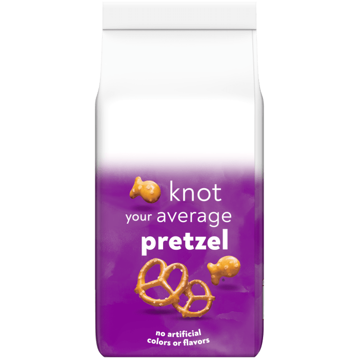 Goldfish® Pretzel Baked Snack Crackers, 8 oz, bag - Back Image