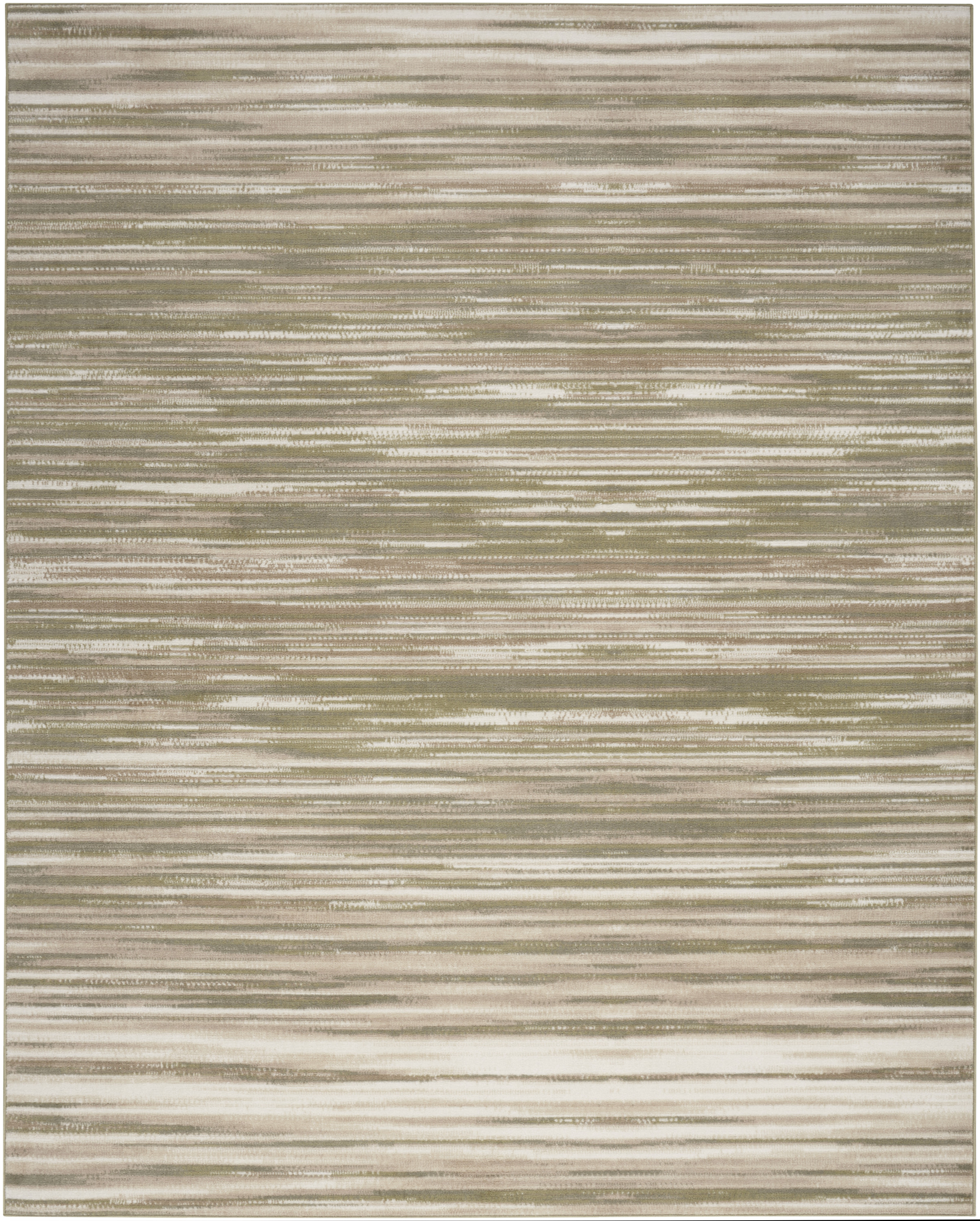 Nourison Jubilant 7'10" x 9'10" Green Ivory Modern Indoor Rug