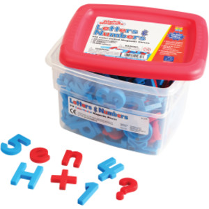 AlphaMagnets&reg; & MathMagnets&reg;, Color-Coded, 214 Pieces