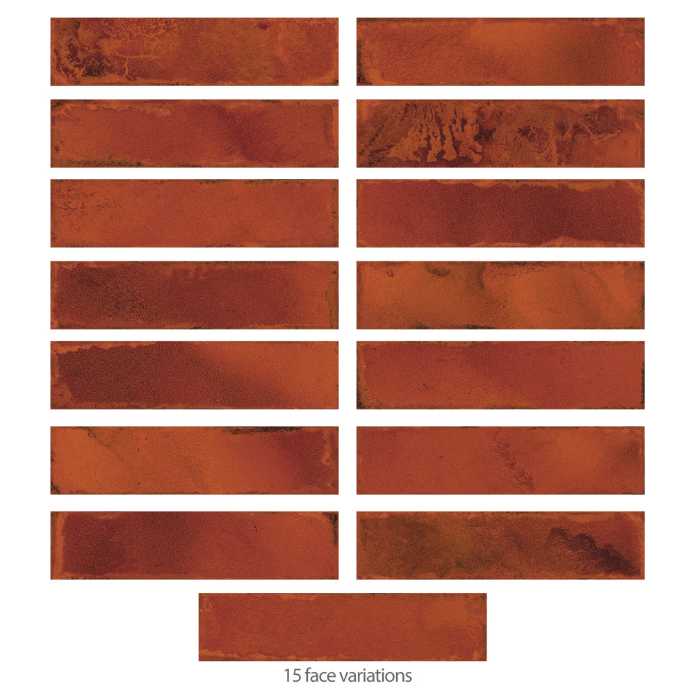 Luca Lava with Antimicrobial Glaze 3-1/8 in. x 12-3/8 in. Ceramic Wall Tile