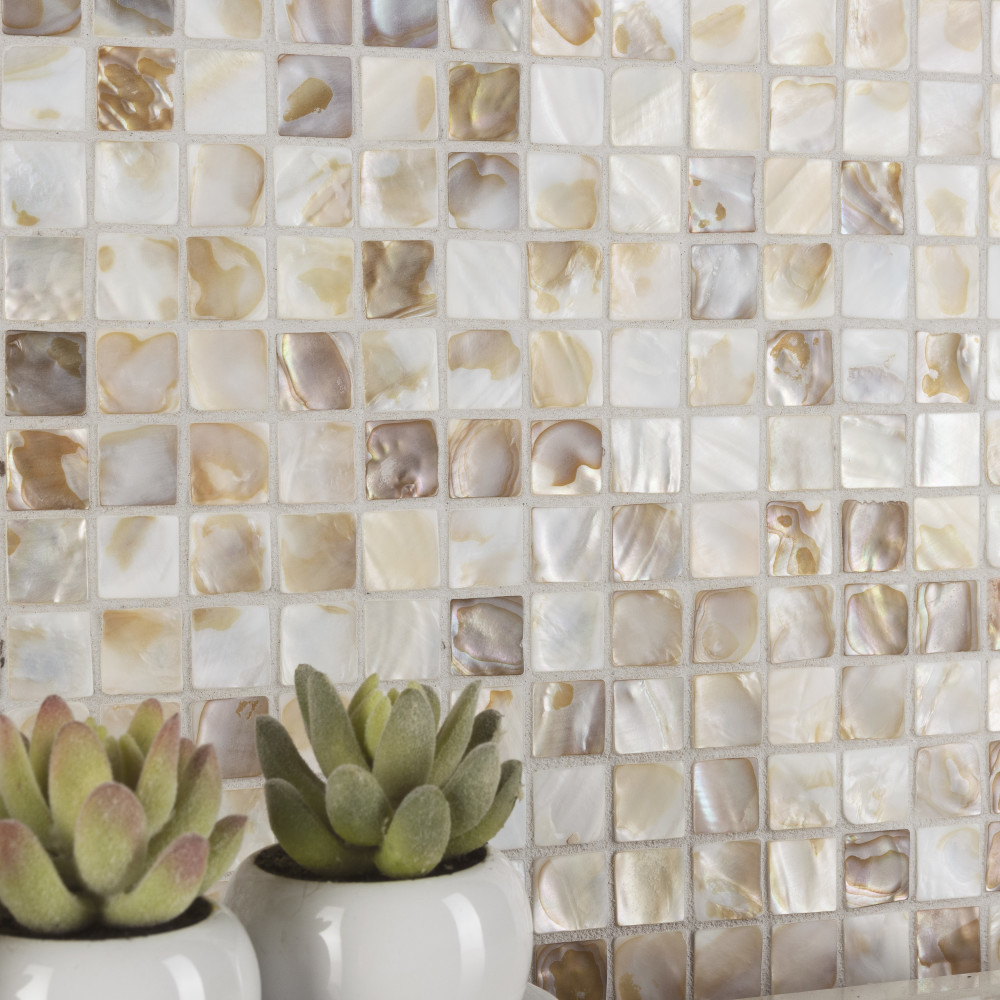 Conchella Square Natural 12x12 Square Natural Shell Wall Only Digital Pattern