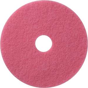 Hillyard, Trident® Flamingo Auto Scrub Round Floor Pad, 15", Pink
