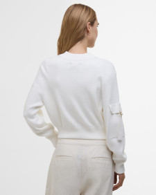 Priya Knitted Bomber Jacket Neutral