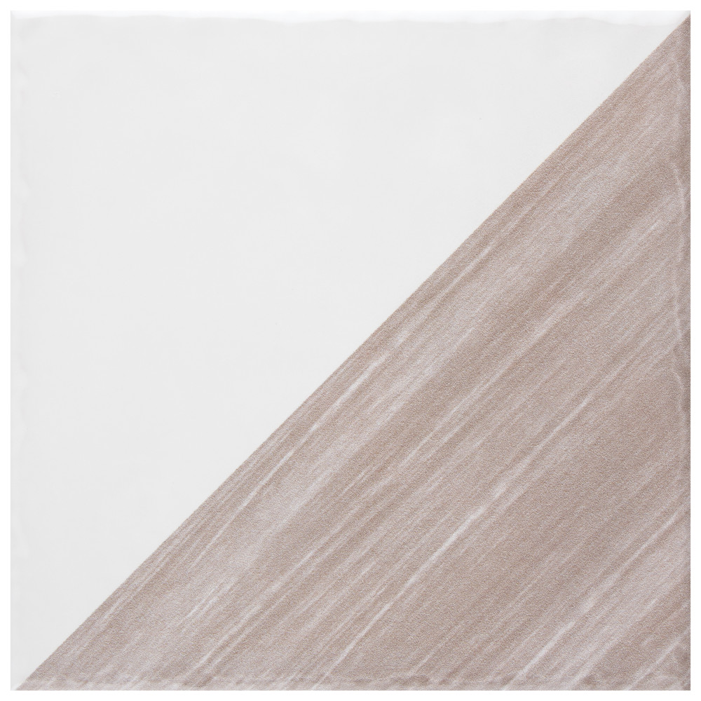 Triangle Rustique Glossy Taupe 5-3/4 in. x 5-3/4 in. Ceramic Wall Tile