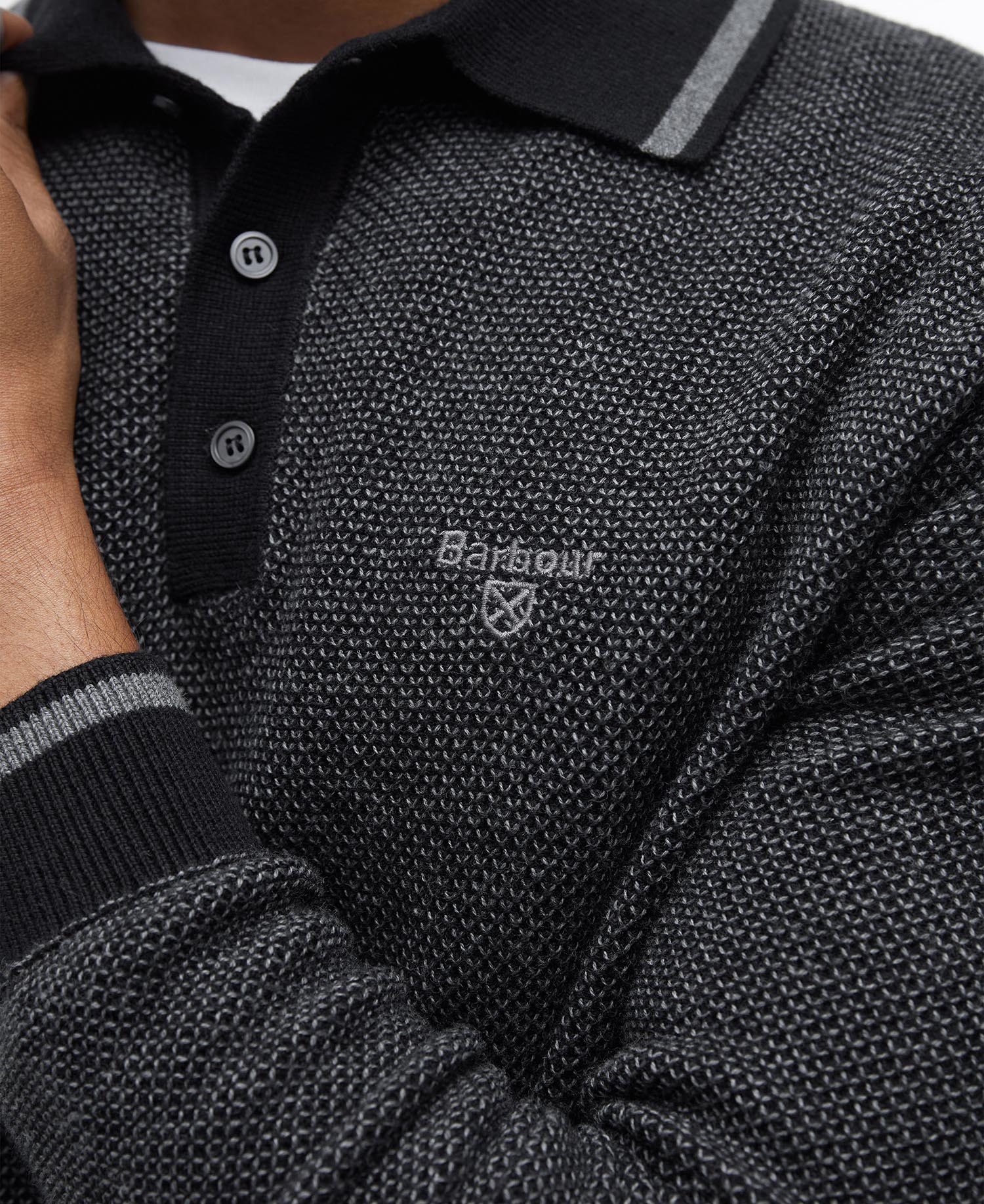 Hilden Knitted Polo Shirt image number 4