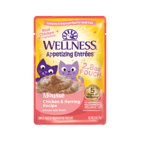 Wellness Appetizing Entrees Chicken & Herring Front packaging