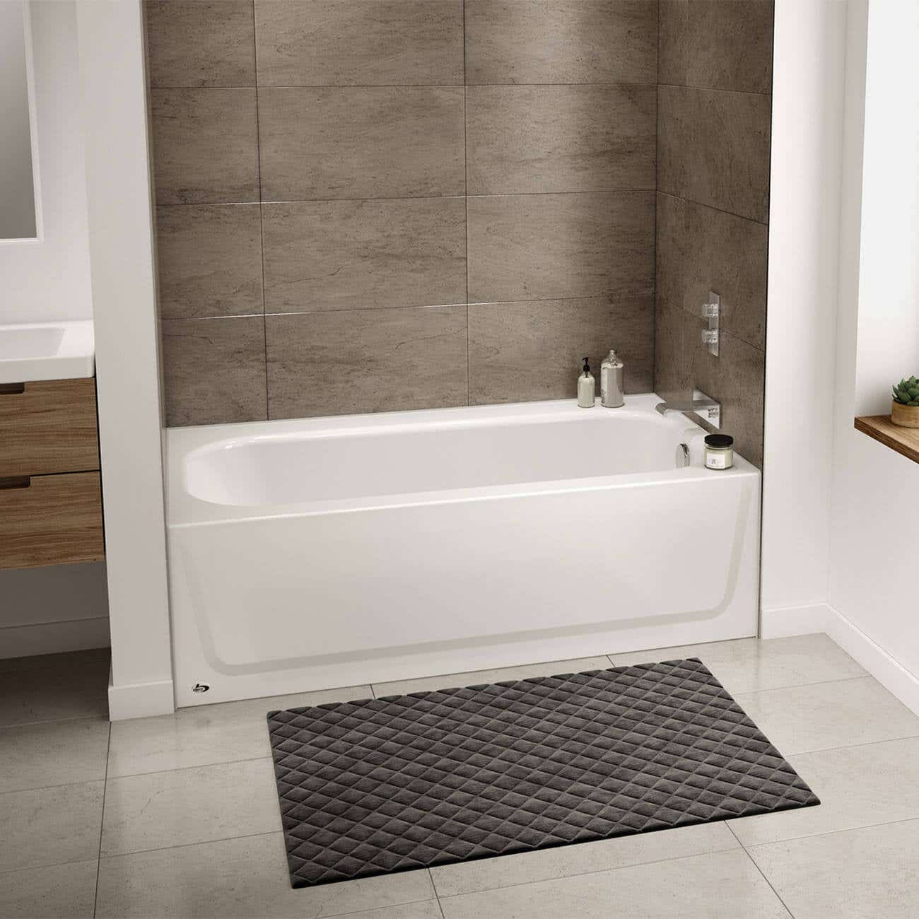 Hana MauiCast Plus 60 x 32 Porcelain Enamel Alcove Bathtub