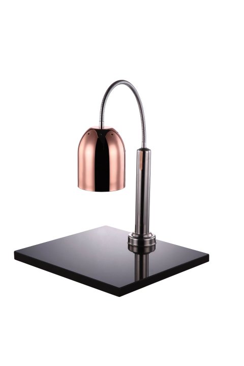 Countertop Heating lamps 24 cm copper with base 50 x 45 cm marble