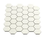 Multiplier White 2″ Hexagon Mosaic Matte Multiplier White 2″ Hexagon Mosaic Matte
