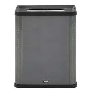 Rubbermaid Commercial, Elevate™, 23 gal, Metal , Gray, Square, Receptacle