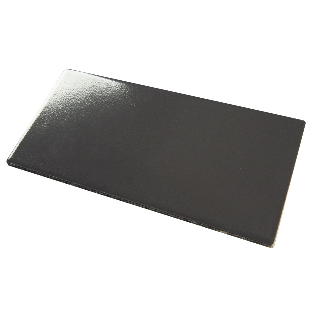 Piscina Glossy Black with BioTech 9-5/8 in. x 19-1/2 in. Porcelain Floor and Wall Tile