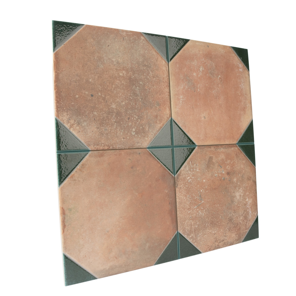 Kings Nonna with Spruce Corner 17-7/8 in. x 17-7/8 in. Porcelain Floor and Wall Tile