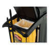 Rubbermaid Commercial, Janitorial Cleaning Cart with Doors and Hood, High Security, Black