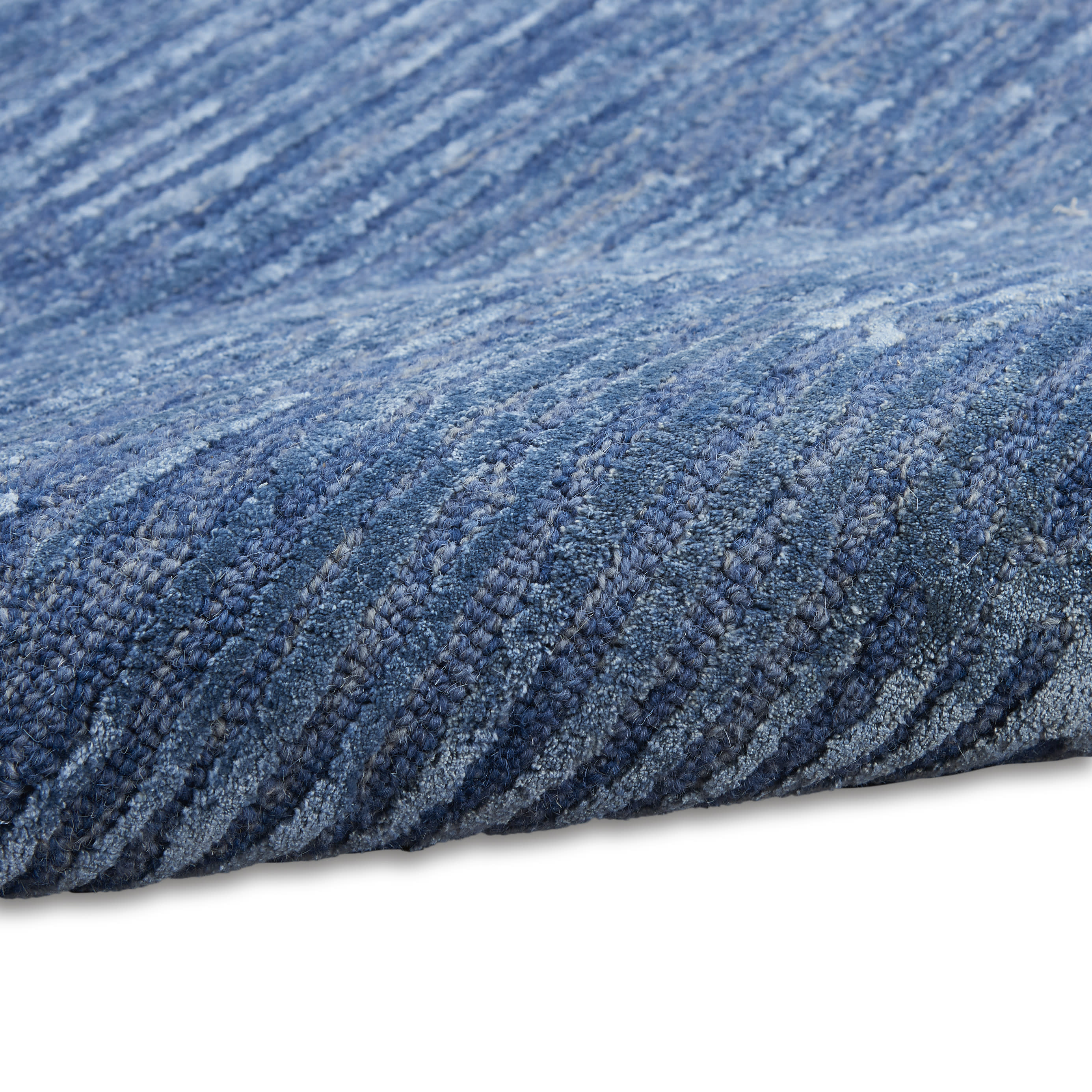 Calvin Klein CK010 Linear 3'9" x 5'9" Blue Modern Indoor Rug