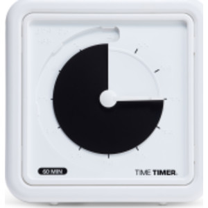 Braille 8" 60-Minute Visual Timer - Black Disk