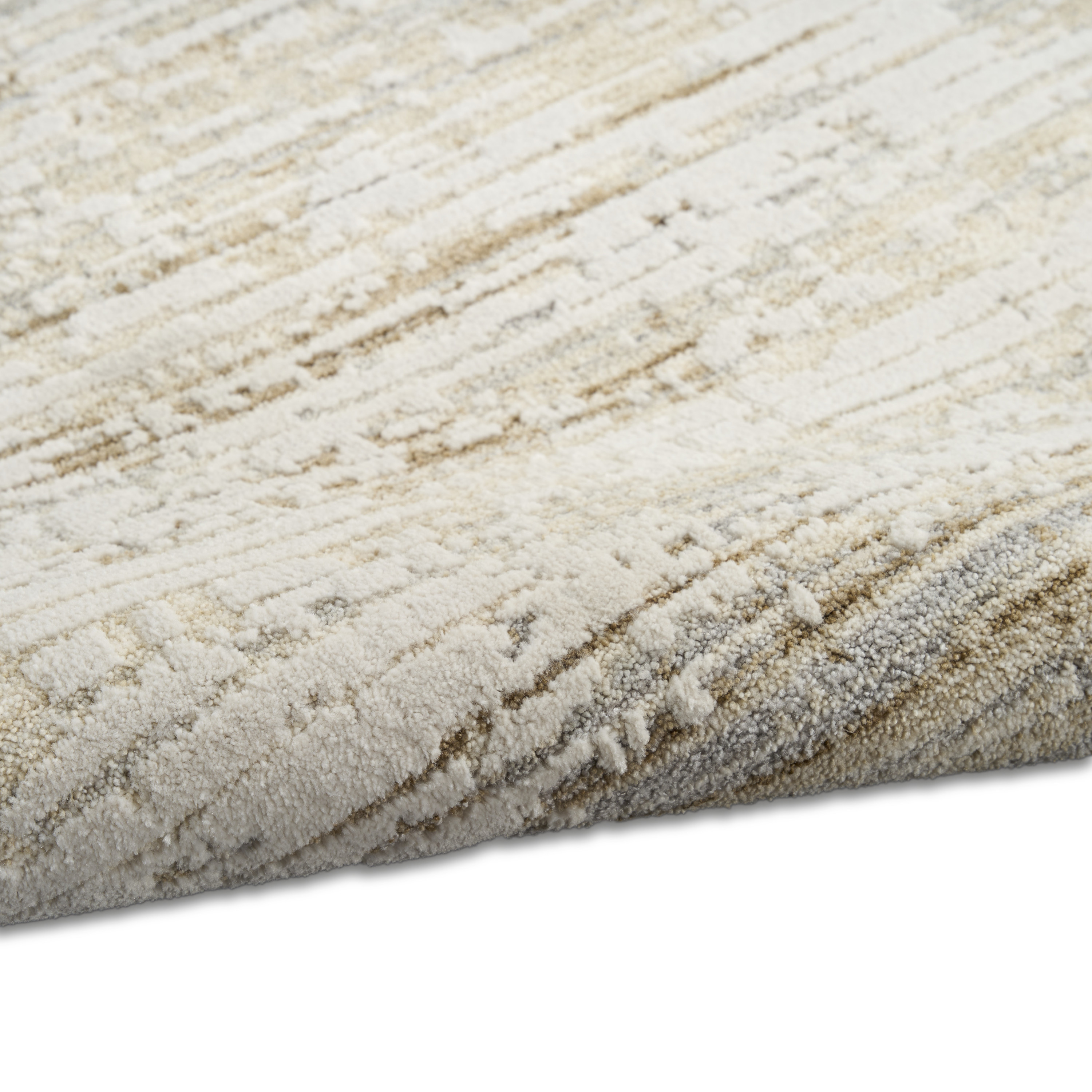 Calvin Klein CK078 Summit 2'2" x 12' Natural Ivory Modern Indoor Rug