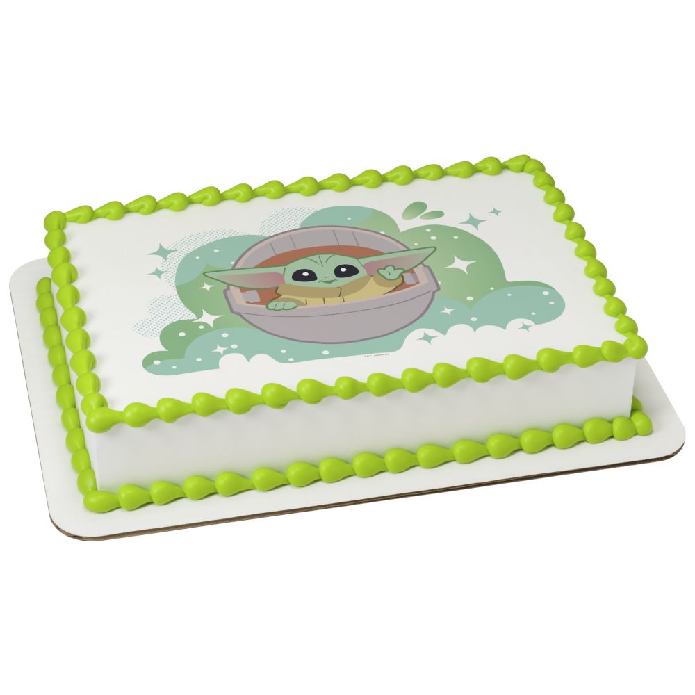 Image Cake STAR WARS™ The Mandalorian Come to the Cute Side