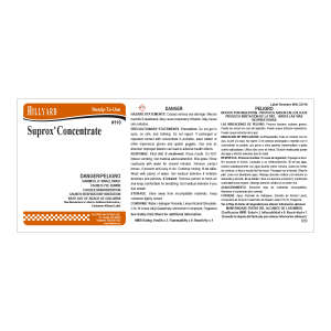 Hillyard, Label RTU 110 Suprox Conc Clnr