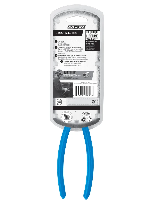 748 8-inch End Cutting Long Reach Pliers