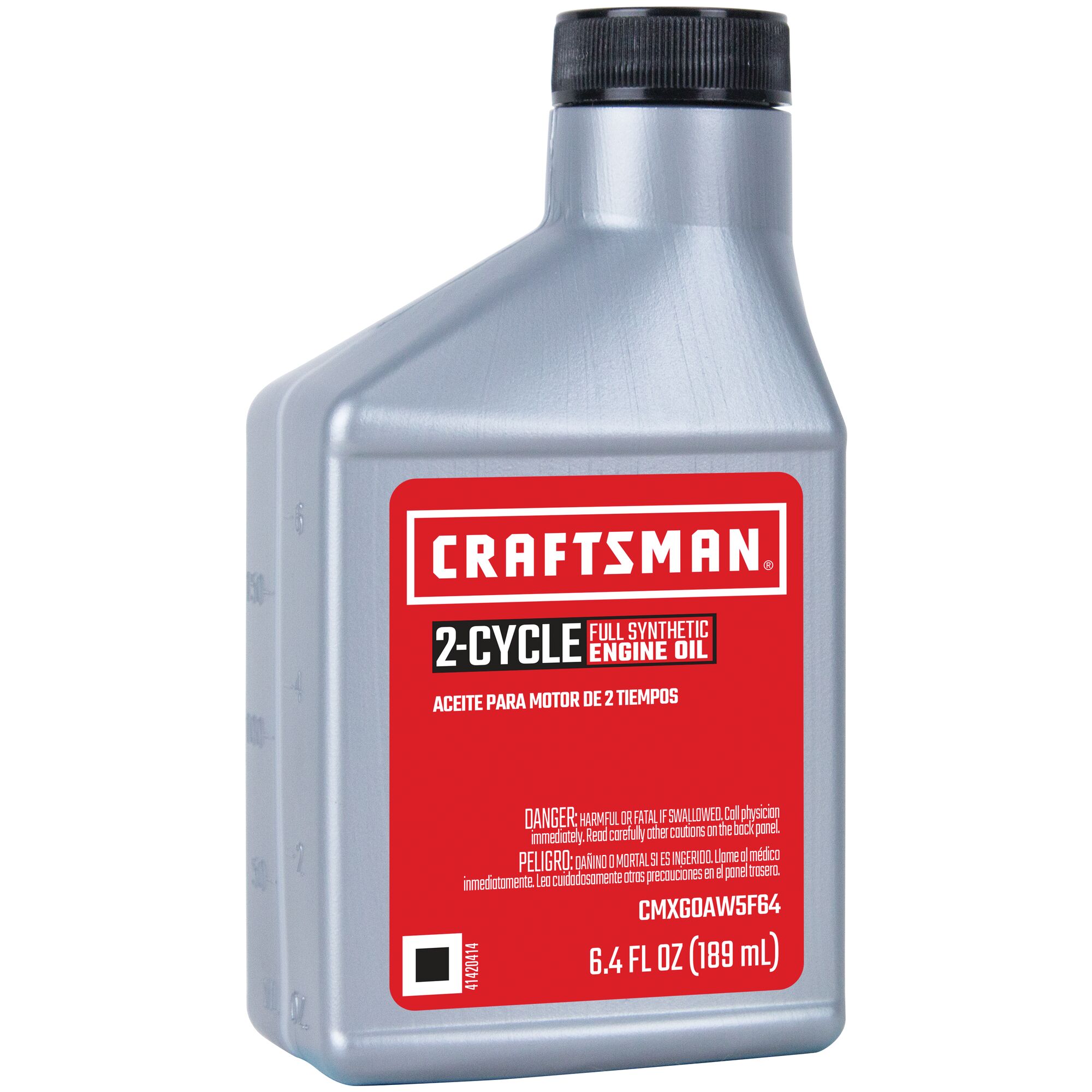 Fully synthetic 2 cycle 6.4 ounce engine oil.