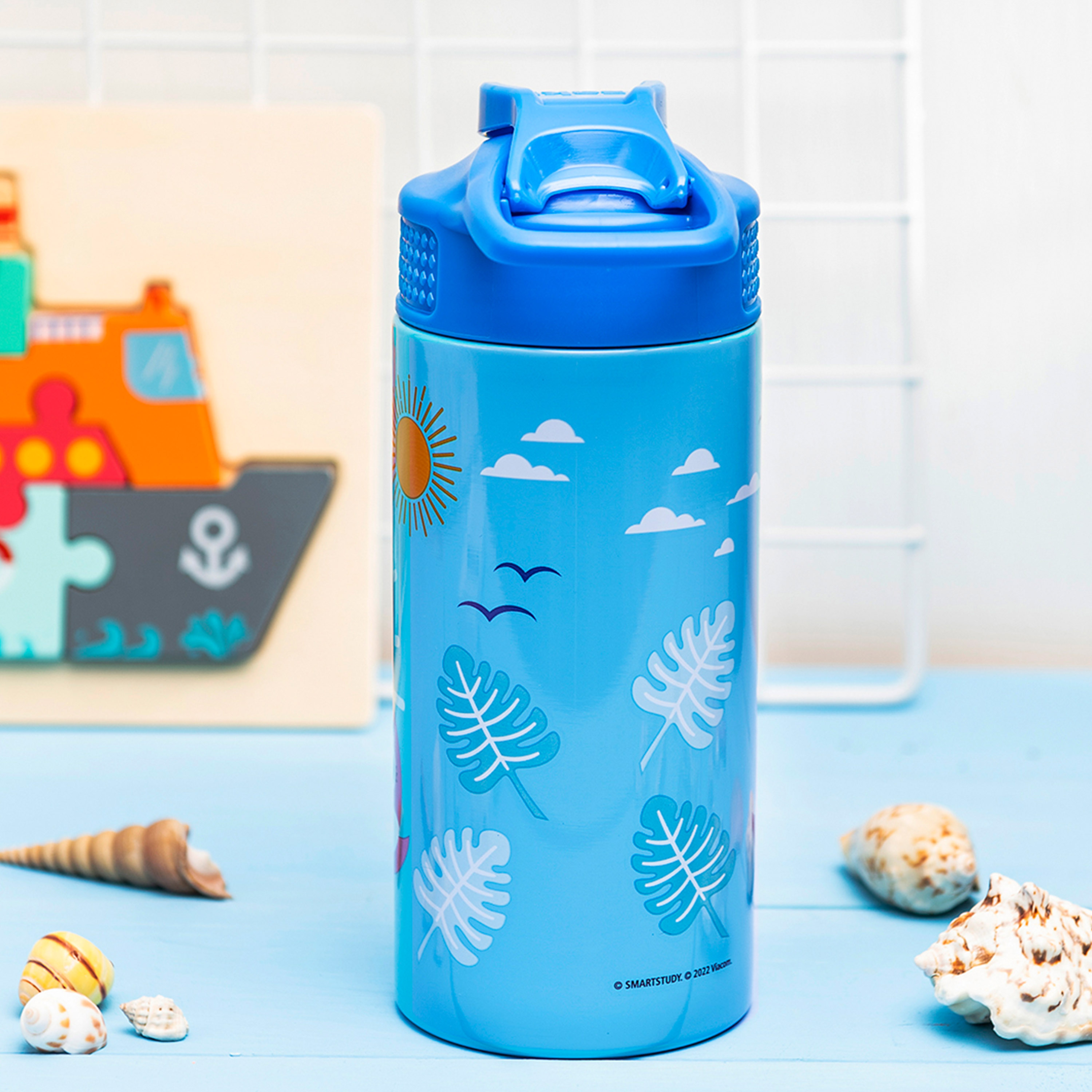 Pinkfong 14 ounce Stainless Steel Vacuum Insulated Water Bottle, Baby Shark slideshow image 6