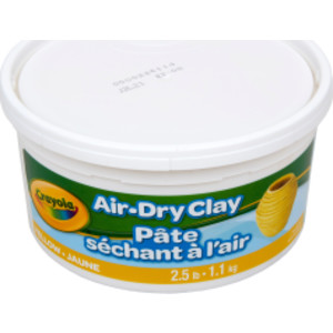 Air Dry Clay, 2.5lb Tub, Yellow