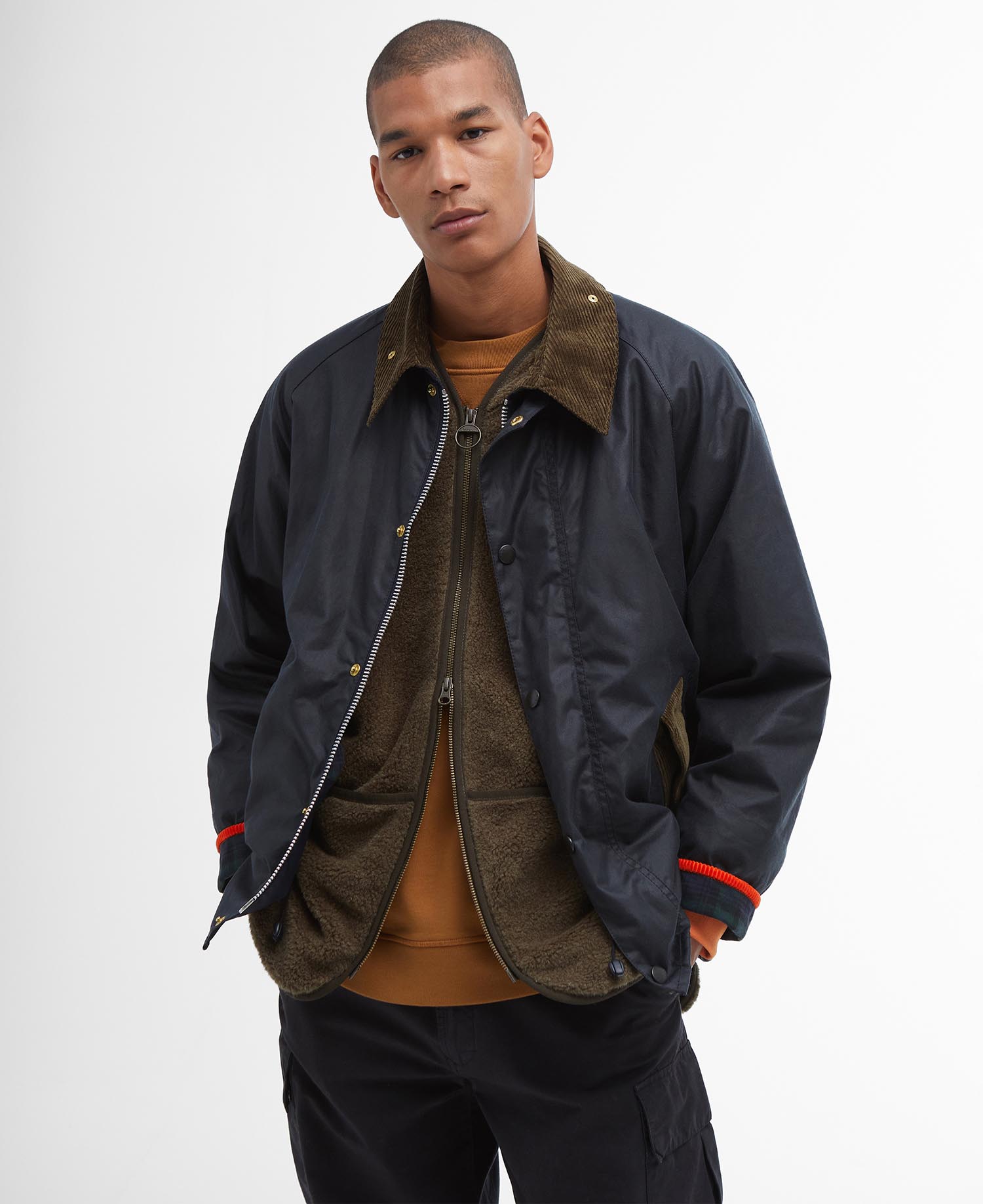 Barbour x Flower Mountain Oversized Transport Waxed Jacket image number 0
