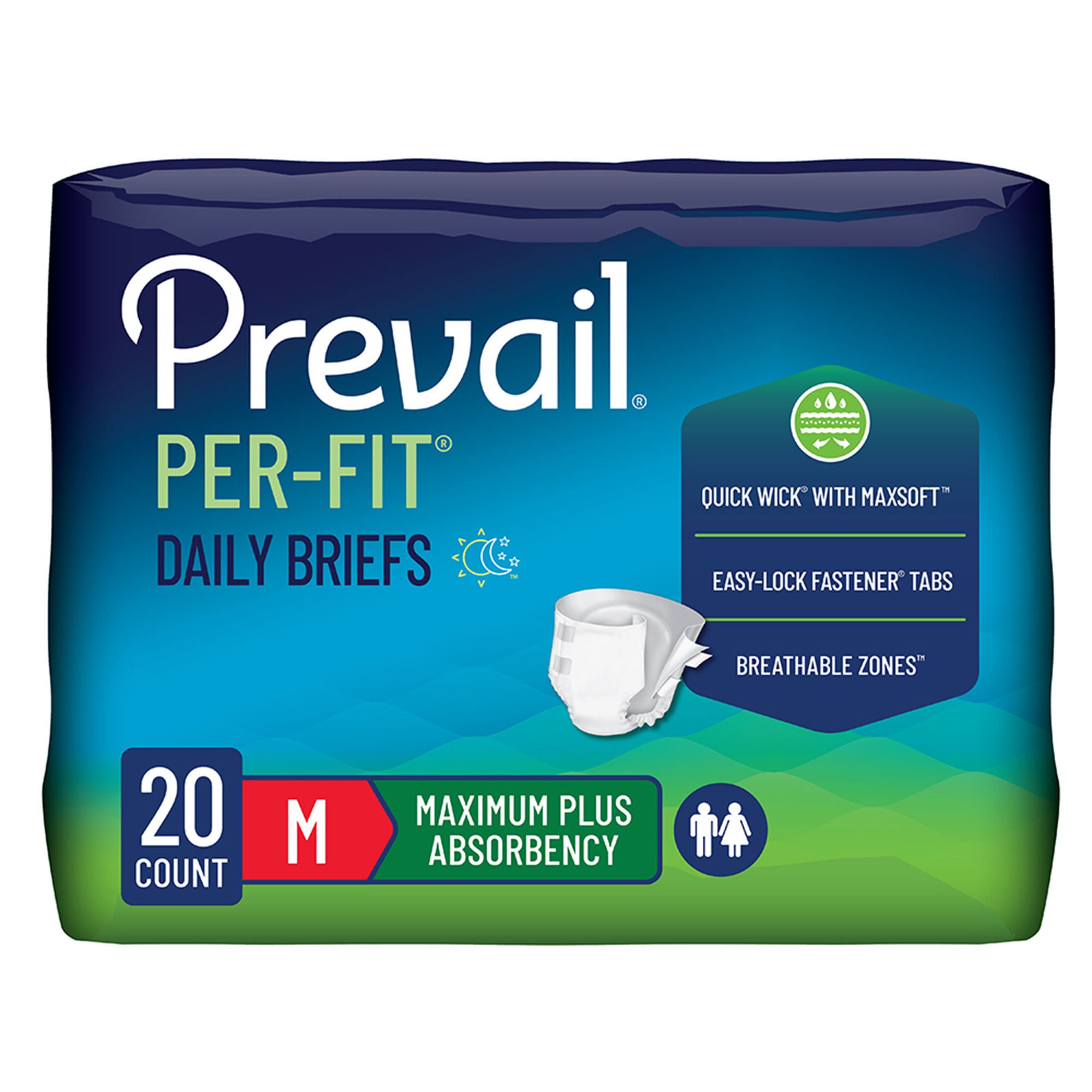 Prevail® Per-Fit® Adult Briefs Maximum Plus Absorbency, Medium